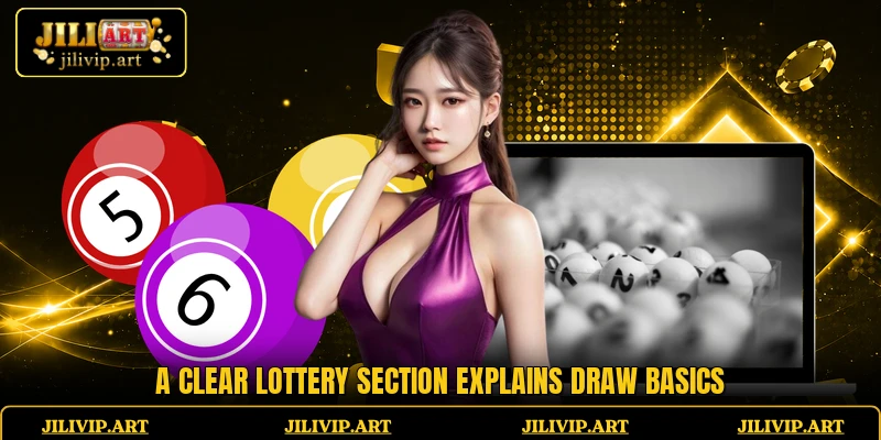 A clear lottery section explains draw basics