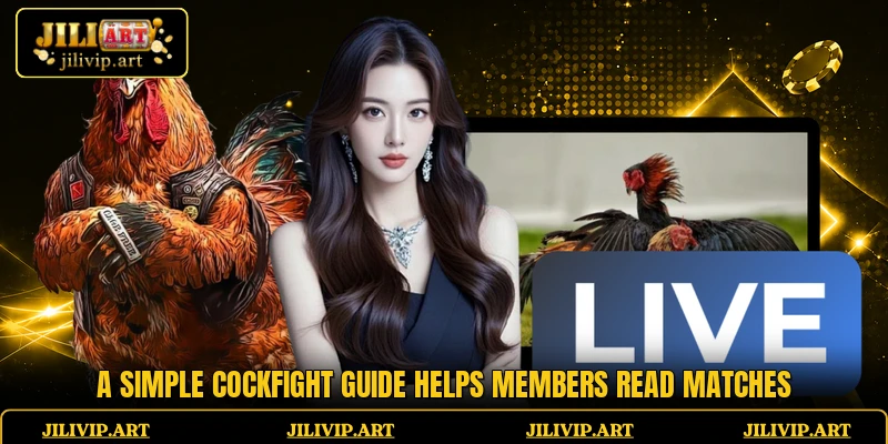 A simple cockfight guide helps members read matches