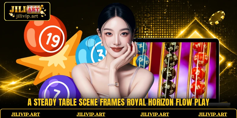 A steady table scene frames Royal Horizon Flow play