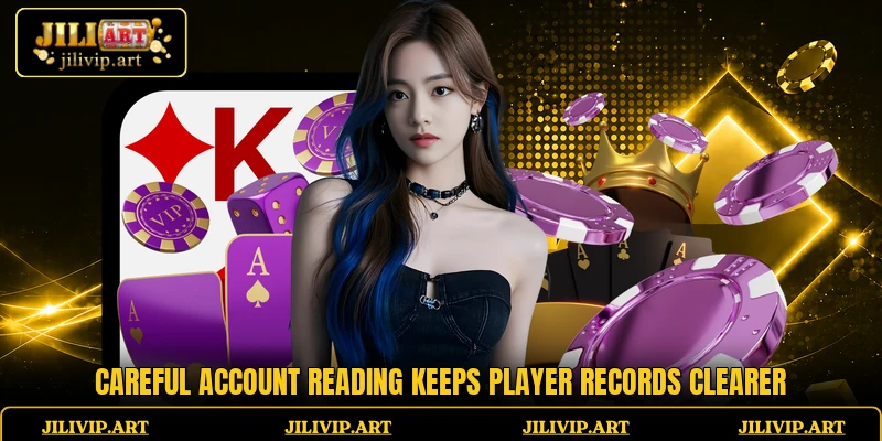 Careful account reading keeps player records clearer