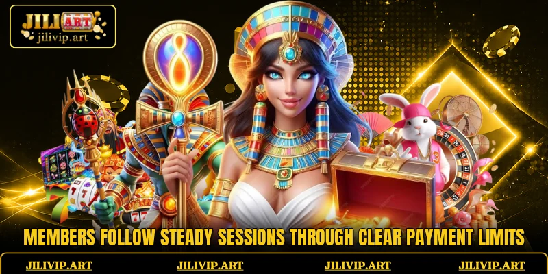 Members follow steady sessions through clear payment limits