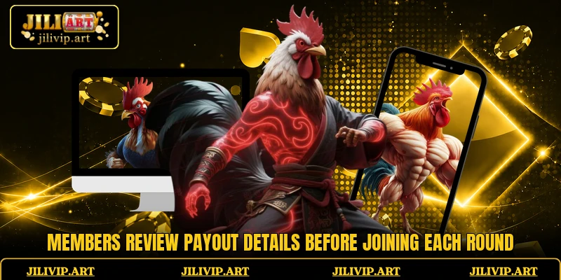 Members review payout details before joining each round