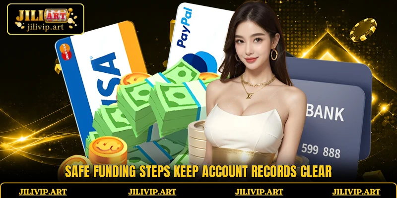 Safe funding steps keep account records clear